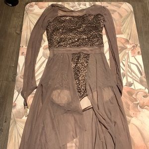 Brown dance outfit sparkly sequin